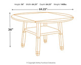 Bolanburg Counter Height Dining Table and 4 Barstools