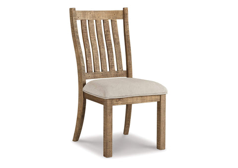 Grindleburg Light Brown Upholstered Side Chair (Set of 2)
