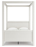 Aprilyn Full Canopy Bed with Dresser, Chest and Nightstand