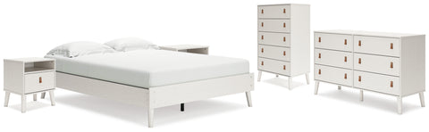 Aprilyn Queen Platform Bed with Dresser, Chest and 2 Nightstands