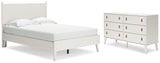 Aprilyn Full Panel Bed with Dresser