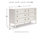 Aprilyn Twin Bookcase Bed with Dresser and 2 Nightstands