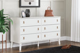 Aprilyn Full Canopy Bed with Dresser, Chest and Nightstand