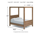 Aprilyn Full Canopy Bed with Dresser