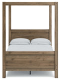 Aprilyn Full Canopy Bed with Dresser, Chest and Nightstand