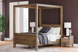 Aprilyn Full Canopy Bed with Dresser and 2 Nightstands