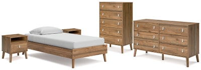 Aprilyn Twin Platform Bed with Dresser, Chest and 2 Nightstands