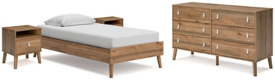 Aprilyn Twin Platform Bed with Dresser and 2 Nightstands