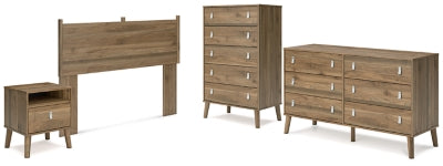 Aprilyn Queen Panel Headboard with Dresser, Chest and Nightstand