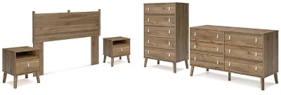 Aprilyn Queen Panel Headboard with Dresser, Chest and 2 Nightstands