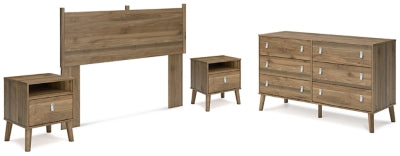 Aprilyn Queen Panel Headboard with Dresser and 2 Nightstands