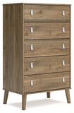 Aprilyn Full Canopy Bed with Dresser, Chest and 2 Nightstands