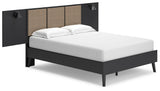 Charlang Full Panel Platform Bed with Dresser and 2 Nightstands