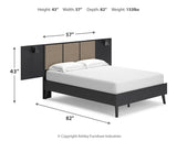 Charlang Full Panel Platform Bed with Dresser and 2 Nightstands