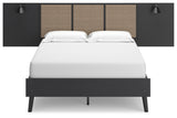 Charlang Full Panel Platform Bed with Dresser and 2 Nightstands