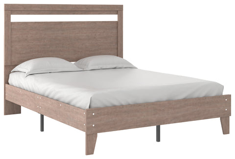Flannia Queen Panel Platform Bed with 2 Nightstands