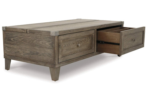 Chazney Rustic Brown Lift-Top Cocktail Table