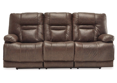 Wurstrow Umber Power Reclining Sofa w/Adjustable Headrest