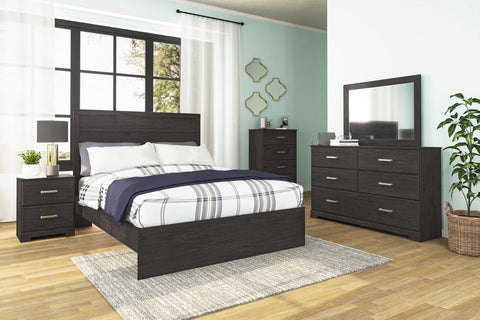 Brown Wooden Bedroom Set